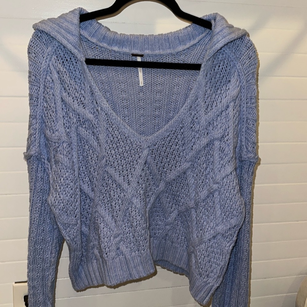 Free people cable knit sweater